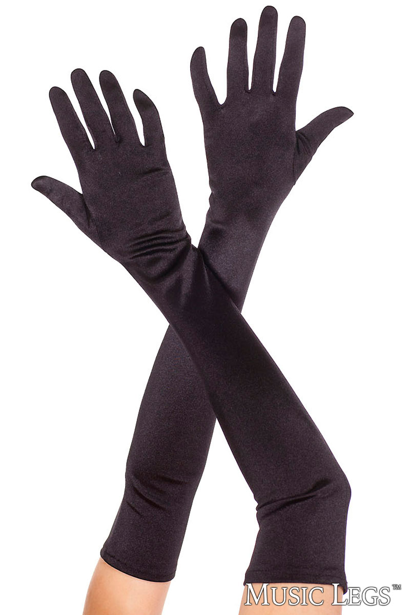 Picture of Accessorie, Gloves, Satin Gloves, Black, O/S, -ML452