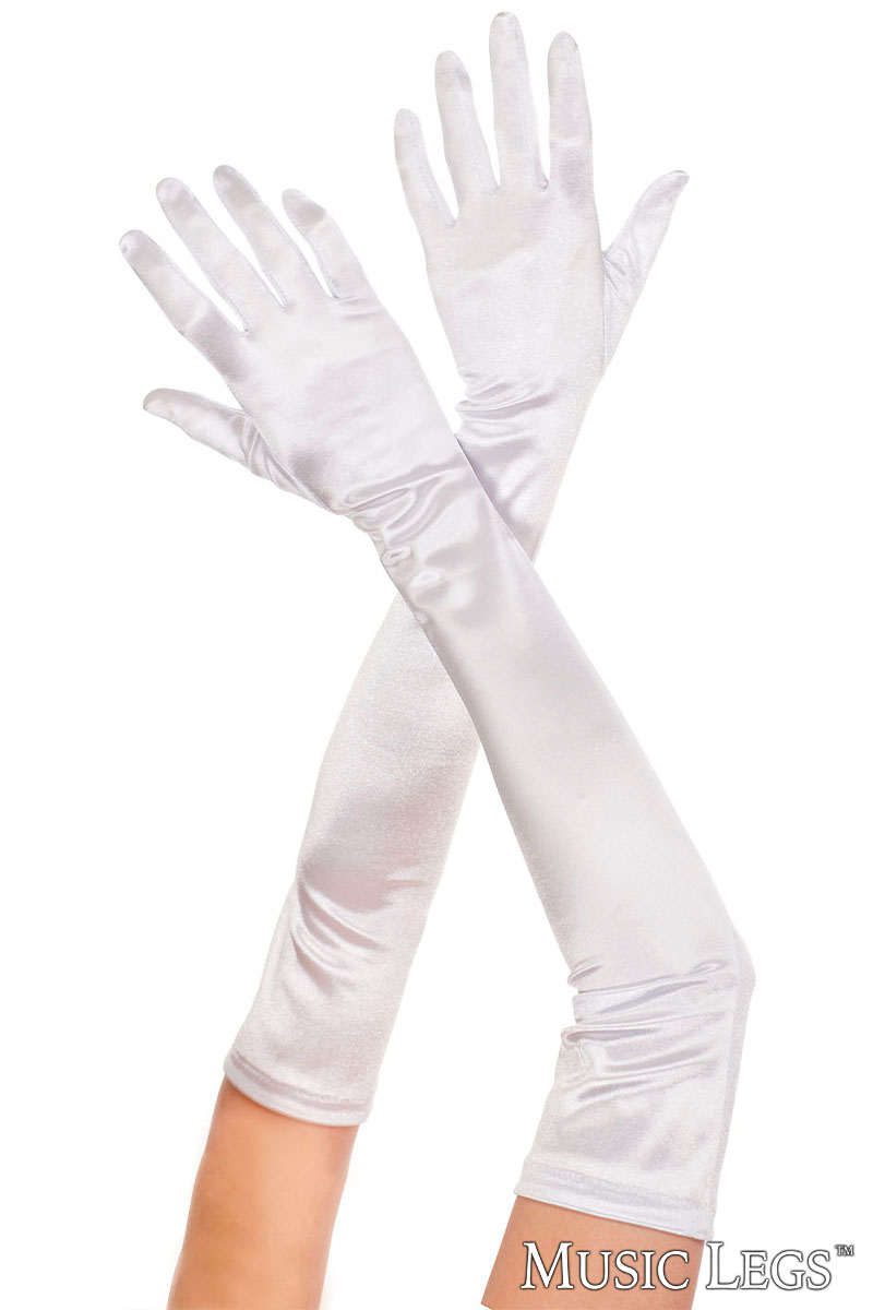 Picture of Accessorie, Gloves, Satin Gloves, White, O/S, -ML452