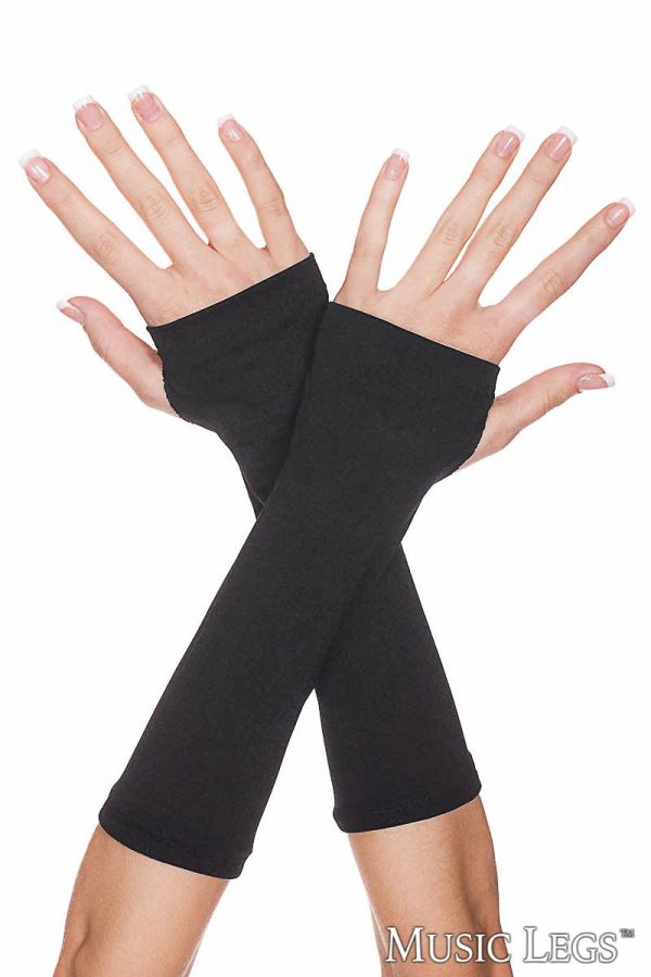 Picture of Accessorie, Gloves, Plain Fingerless Arm Warmers, Black, O/S, -ML465