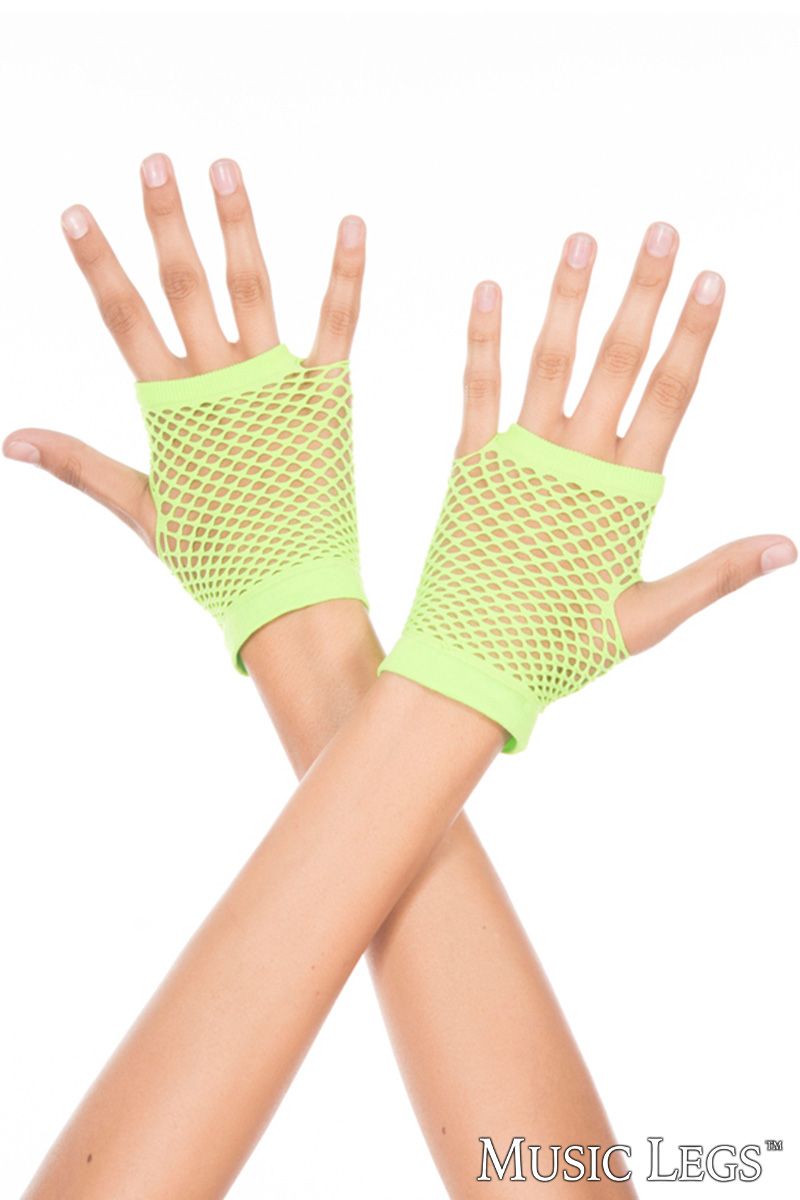 Picture of Accessorie, Gloves, Fishnet Gloves, Neon Green, O/S, -ML478