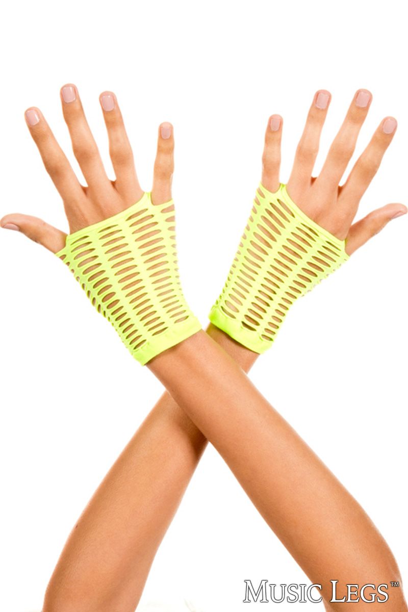 Picture of Accessorie, Gloves, Fishnet Gloves, Neon Green, O/S, -ML480