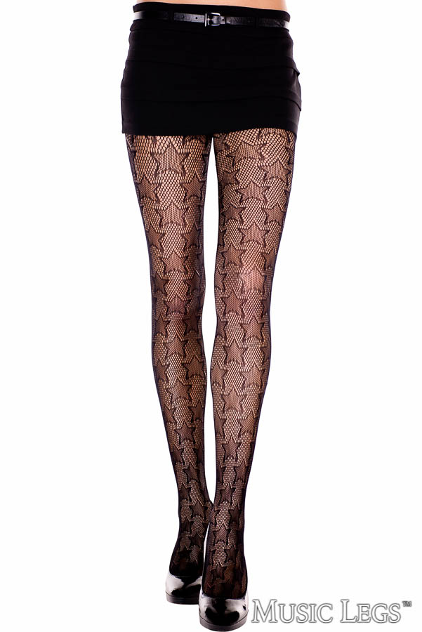 Picture of Hosiery, Pantyhose, Star Net Pantyhose, Black, O/S, -ML50046