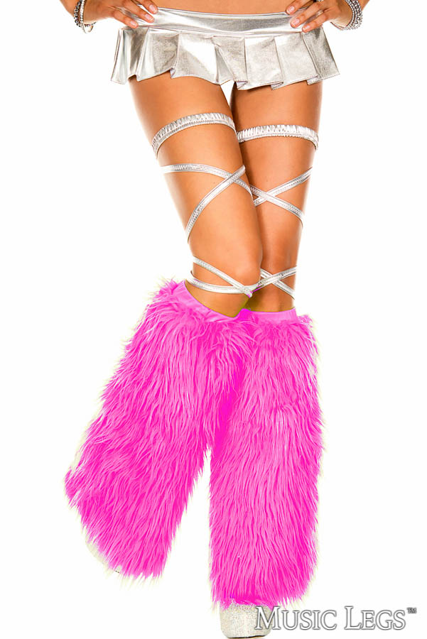 Picture of Hosiery, Leg Warmer, Faux Fur Leg Warmers, Neon Green, O/S, -ML5535