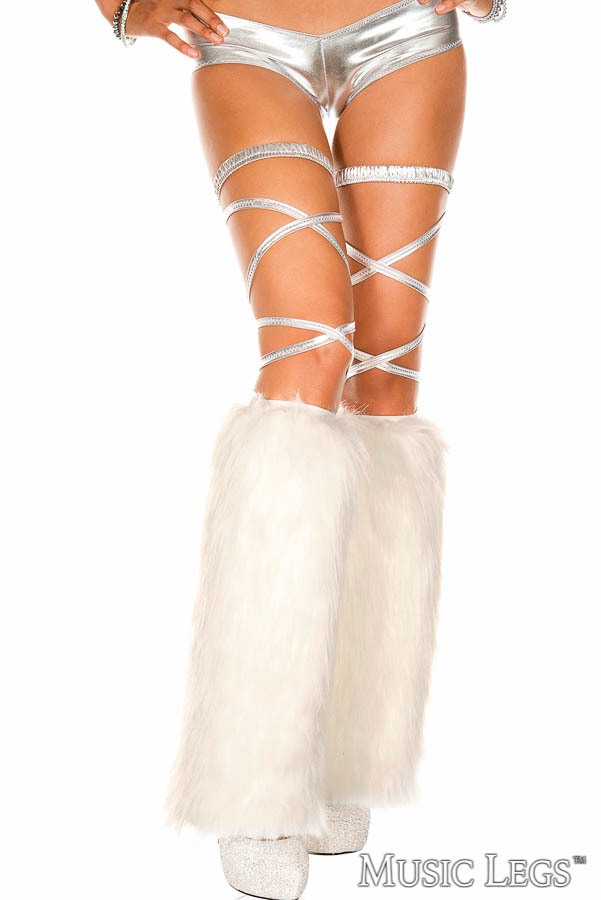 Picture of Hosiery, Leg Warmer, Faux Fur Leg Warmers, White, O/S, -ML5535