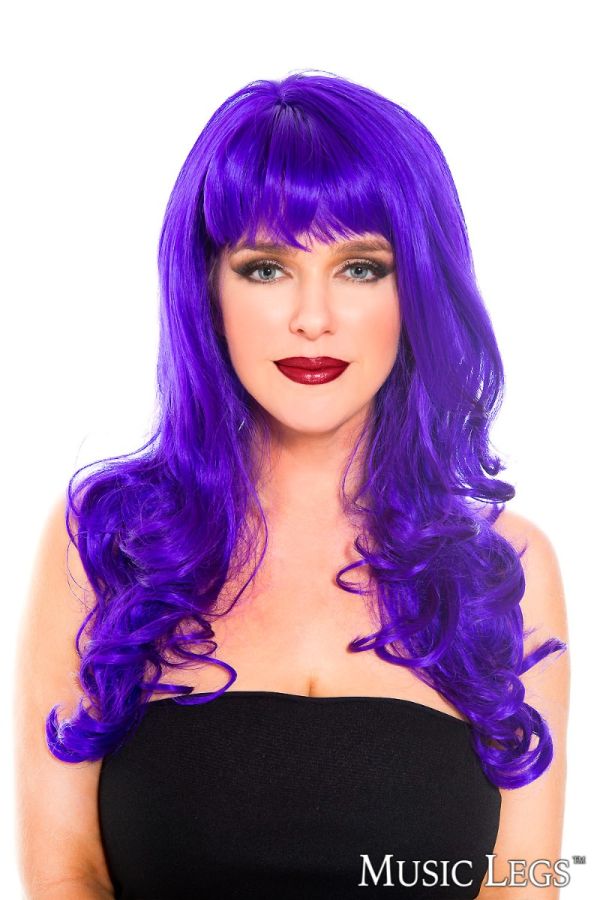 Picture of Costume, Halloween, Wig, Lavender, O/S, -ML70013