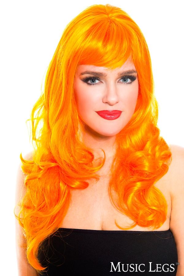 Picture of Costume, Halloween, Wig, Orange, O/S, -ML70013