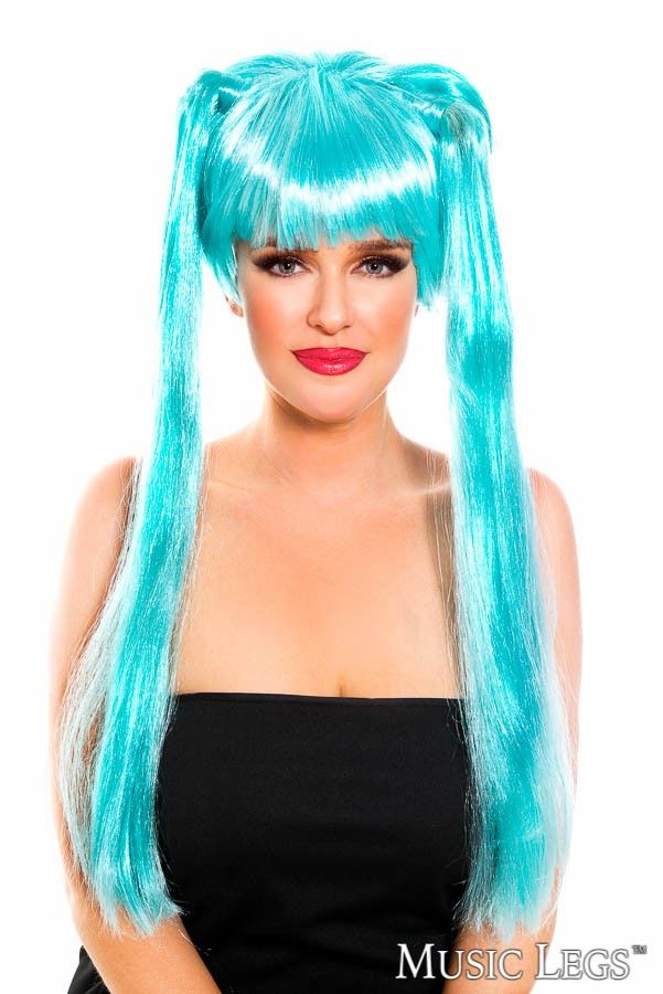 Picture of Accessorie, Wig, Turquoise Wig, As Shown, O/S, -ML70015