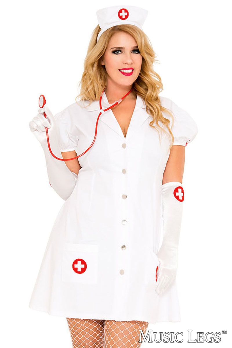 Picture of Costume, Medical, Sexy Rn On Duty, 3Pc, As Shown, 1X/2X, -ML70415Q