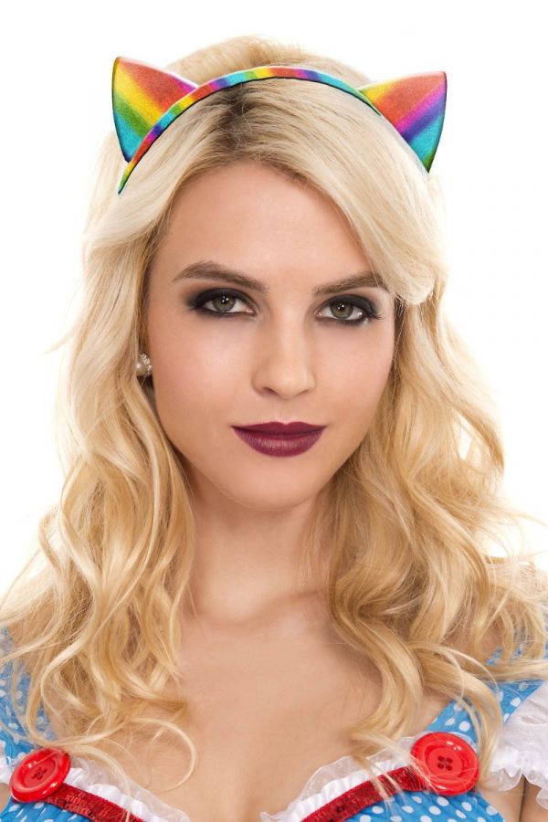 Picture of Accessorie, Head Piece, Rainbow Cat Headband, Rainbow, O/S, -ML71025