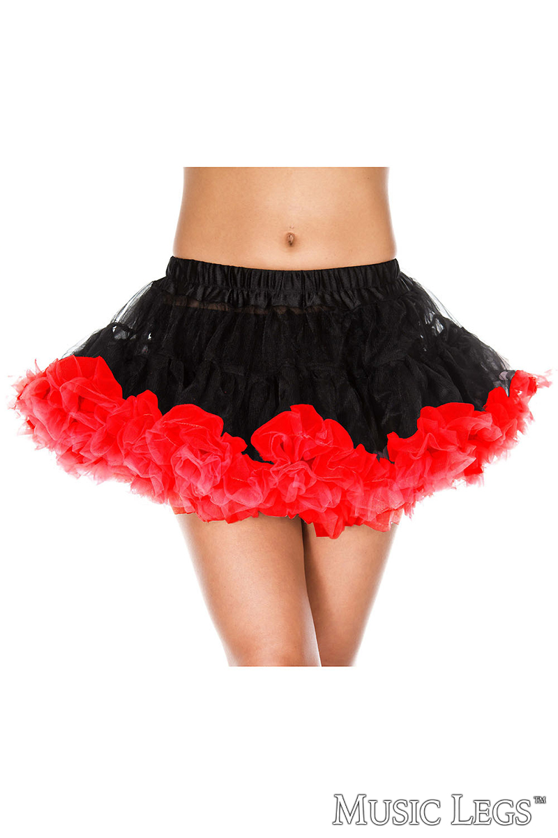 Picture of Accessorie, Petticoat, Contrast Trim Petticoat, Black-Pink, O/S, -ML715