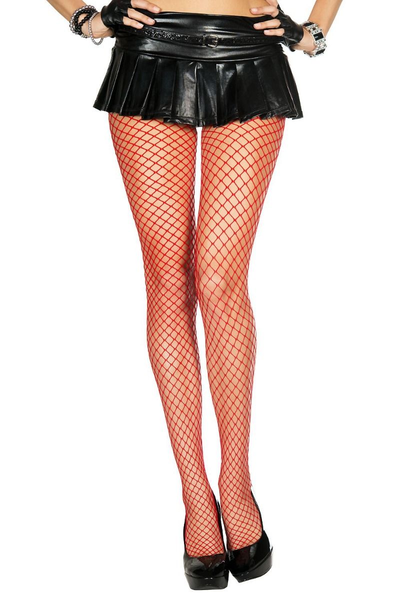 Picture of Hosiery, Pantyhose, Diamond Net Pantyhose, Orange, O/S, -ML9030