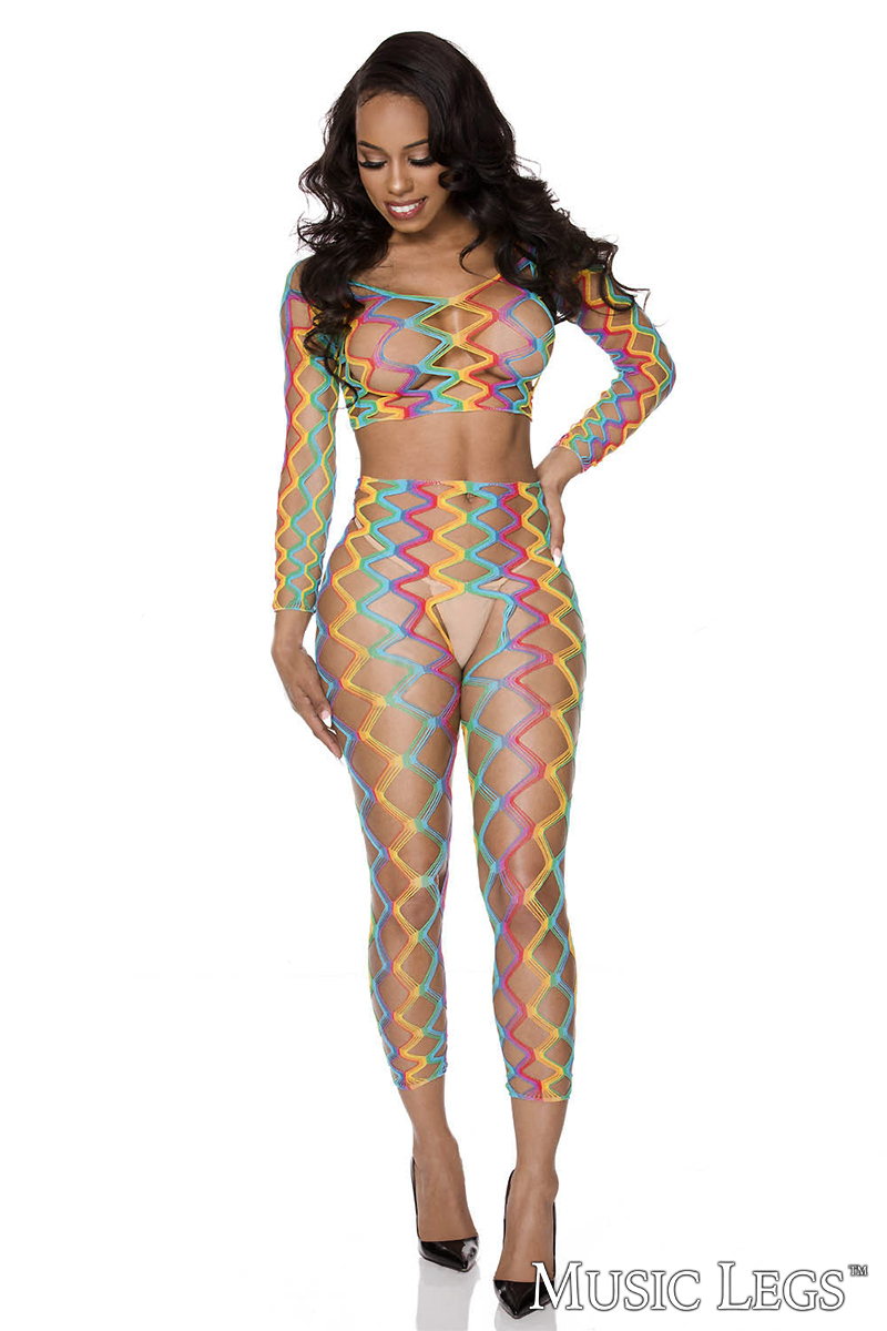 Picture of Lingerie, Multi Piece, 2Pc Rainbow Set, Rainbow, O/S, -ML9310