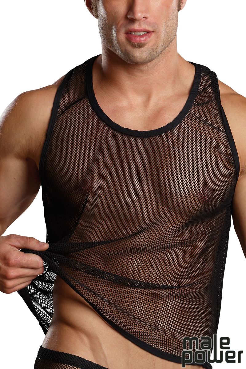 Picture of Clothing, Top, Stretch Net Tank Top, Black, L/XL, -MP111-11C