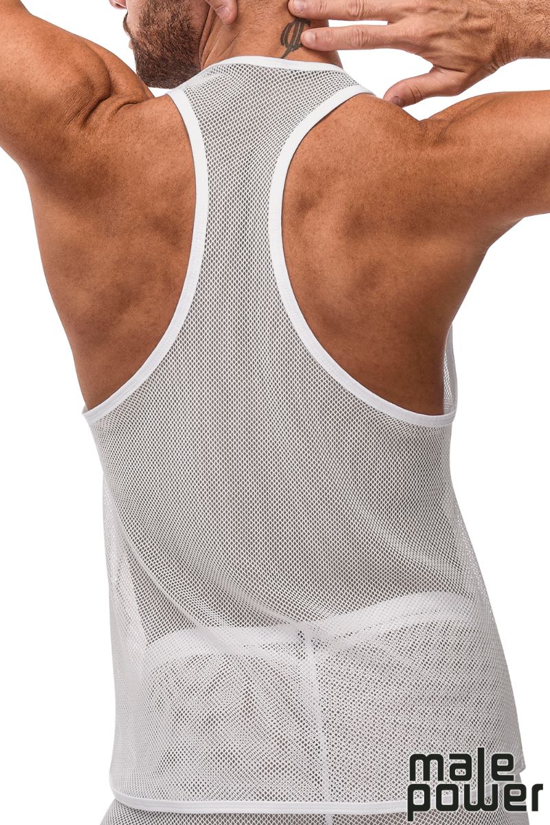 Picture of Clothing, Top, Stretch Net Tank Top, White, L/XL, -MP111-11C