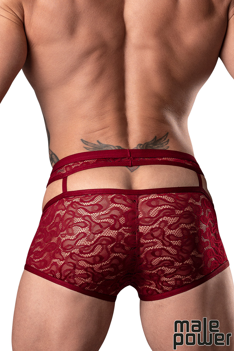 Picture of Lingerie, Short, Lucifer Cutout Short, Burgundy, L, -MP126-289