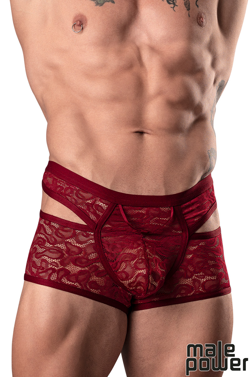 Picture of Lingerie, Short, Lucifer Cutout Short, Burgundy, S, -MP126-289