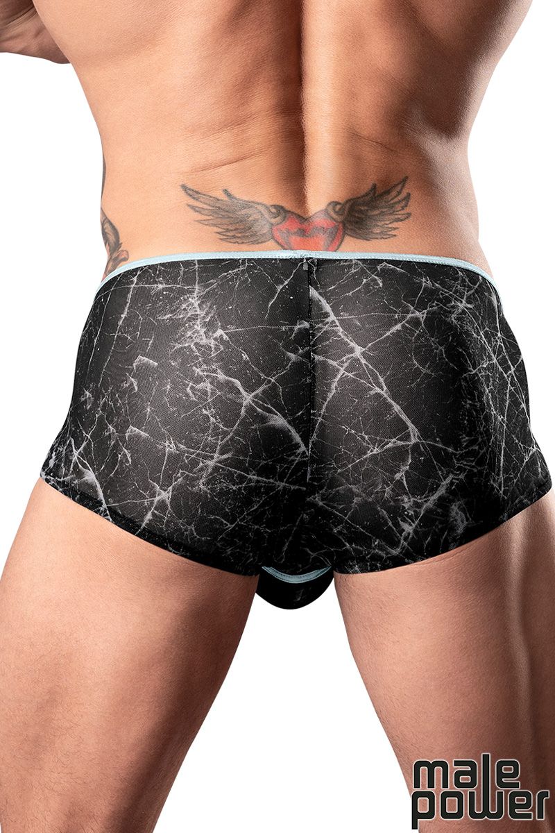 Picture of Lingerie, Short, Marble Mesh Short, Black-Blue, L, -MP130-290