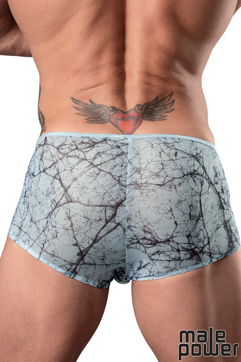 Picture of Lingerie, Short, Marble Mesh Short, Black-Blue, L, -MP130-290