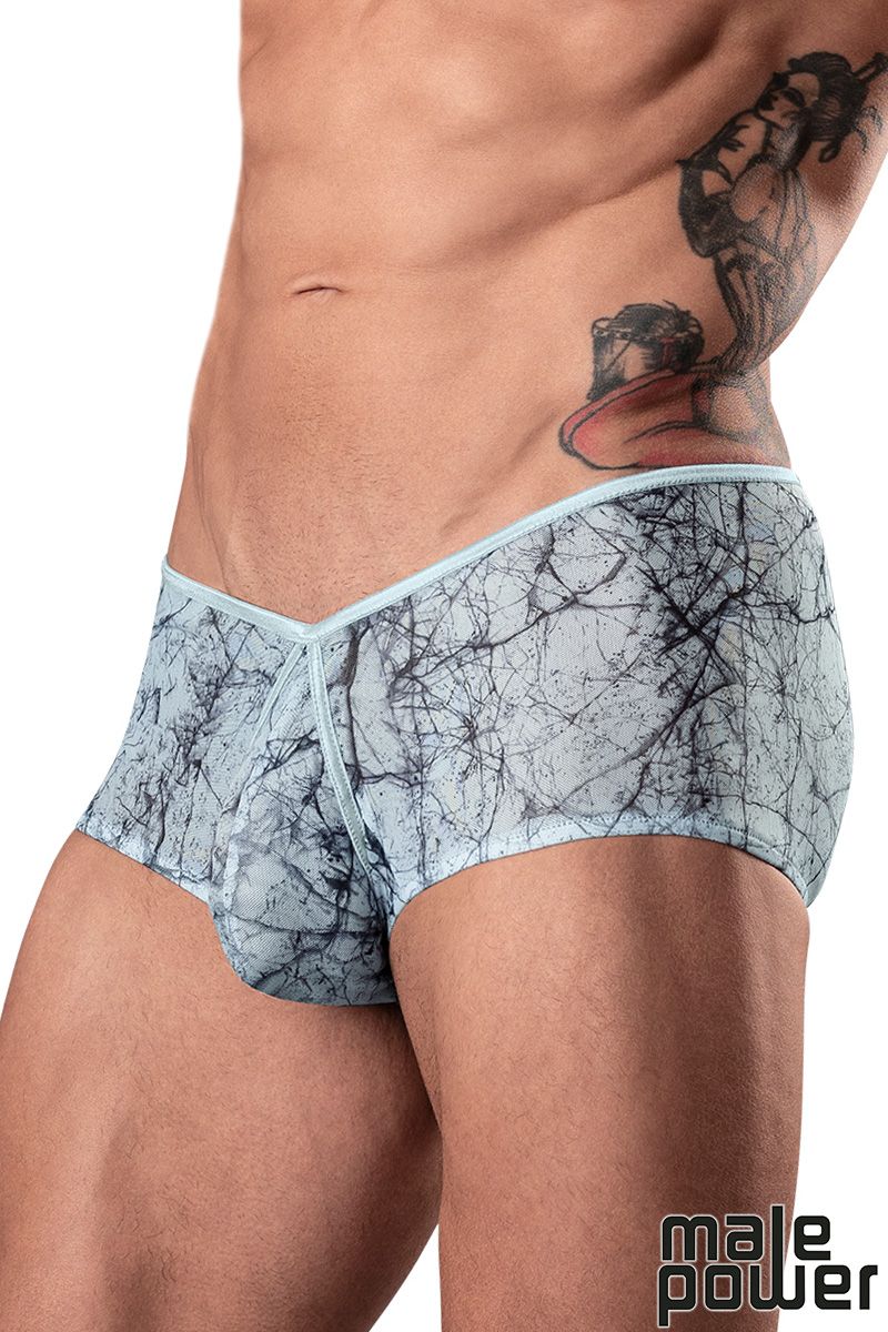 Picture of Lingerie, Short, Marble Mesh Short, Black-Blue, L, -MP130-290