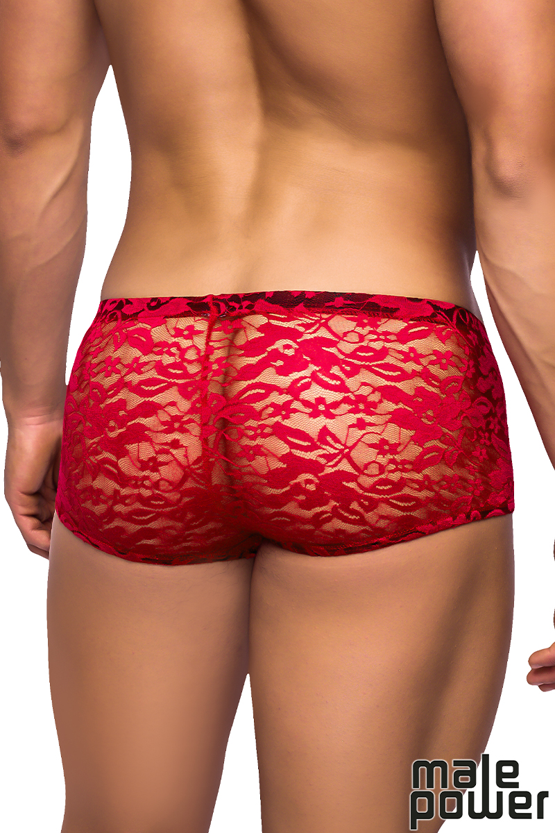 Picture of Lingerie, Short, Stretch Lace Mini Short, Red, L, -MP145-162