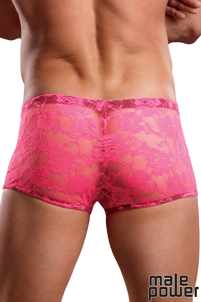 Picture of Lingerie, Short, Neon Lace Mini Short, Pink, L, -MP145-194