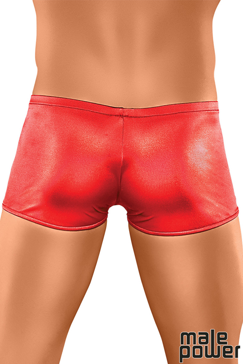 Picture of Lingerie, Short, Satin Spandex Low Rise Pouch Short, Red, L, -MP153-076