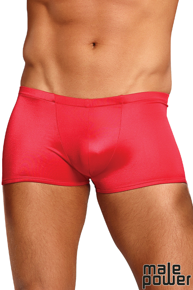 Picture of Lingerie, Short, Satin Spandex Low Rise Pouch Short, Red, XL, -MP153-076