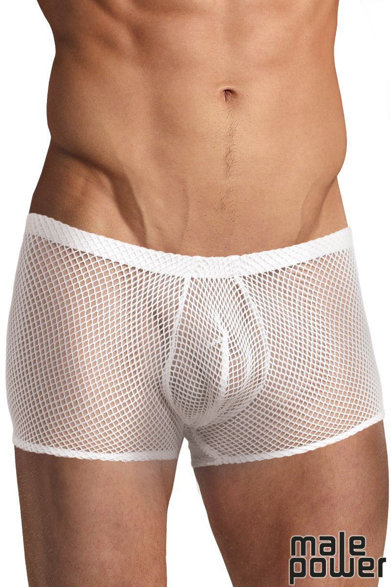 Picture of Lingerie, Short, Stretch Net Pouch Short, White, L, -MP153-11C