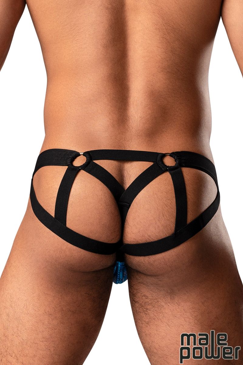 Picture of Lingerie, Jock, Kaleidickscope Strappy Ring Jock, Black, L/XL, -MP352-907