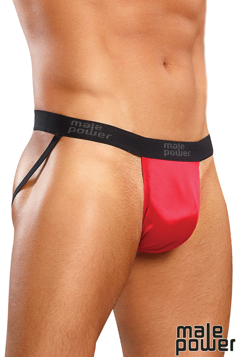 Picture of Lingerie, Jock, Satin Spandex Jock, Black, L/XL, -MP390-076