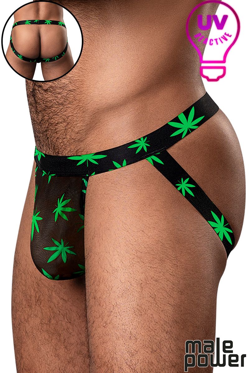 Picture of Lingerie, Jock, Hazy Days Jock, Black-Green, L/XL, -MP390-294