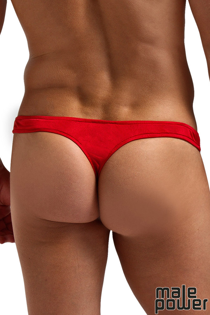 Picture of Lingerie, Thong, Silk Knit Pouch Thong, Red, L, -MP4506