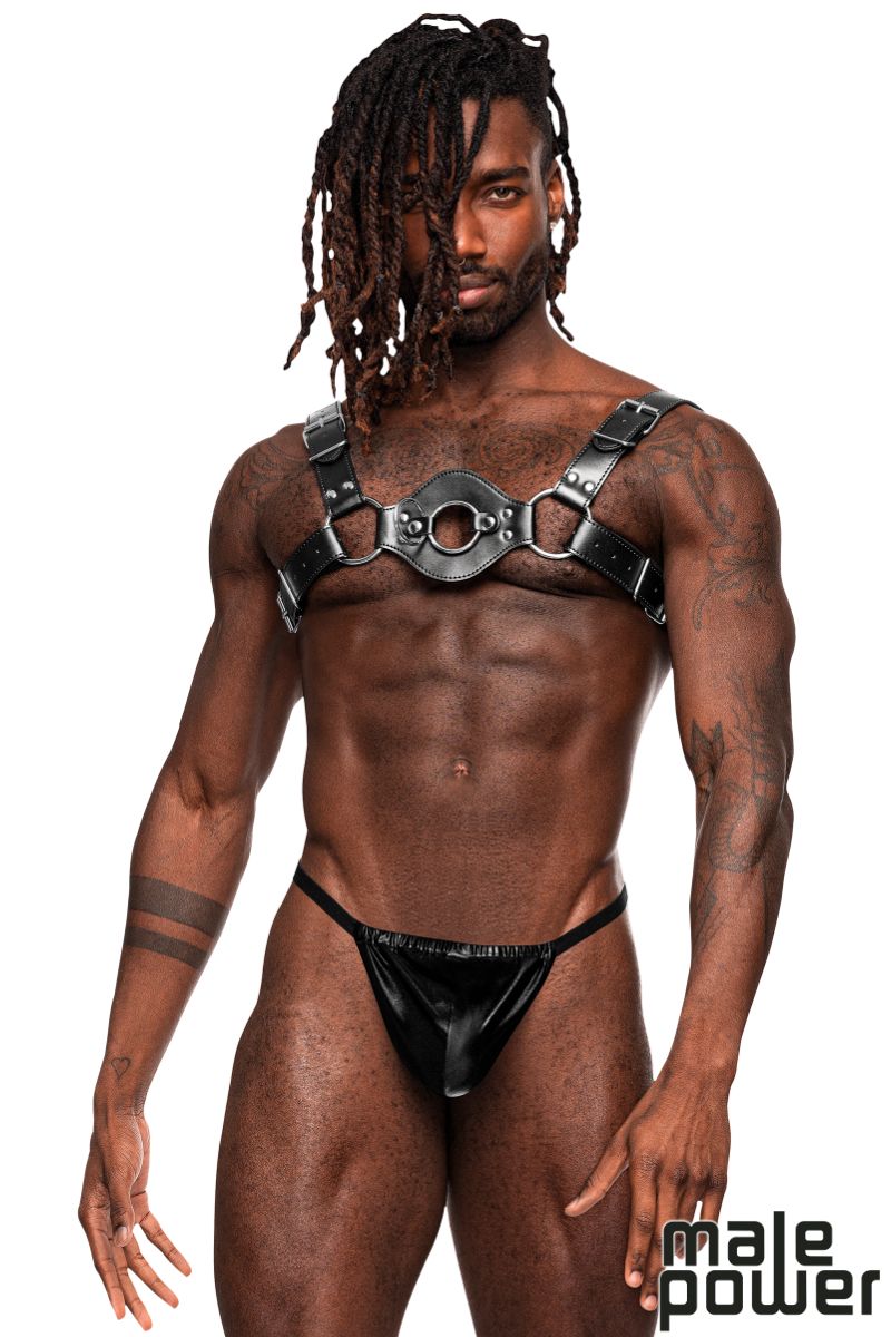 Picture of Accessorie, Fetish, Pu Leather Chest Harness, Black, O/S, -MP595-266