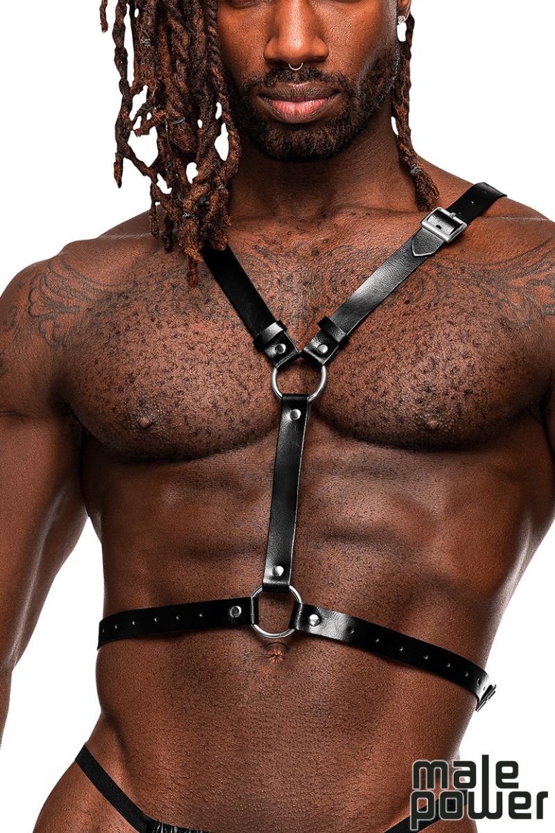 Picture of Accessorie, Fetish, Winged Pu Leather Chest Harness, Black, O/S, -MP597-266