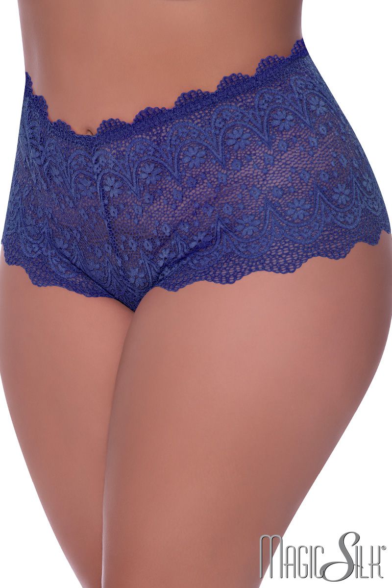 Picture of Lingerie, Panty, Lace Boyshort, Blueberry, QUEEN, -MSP408X