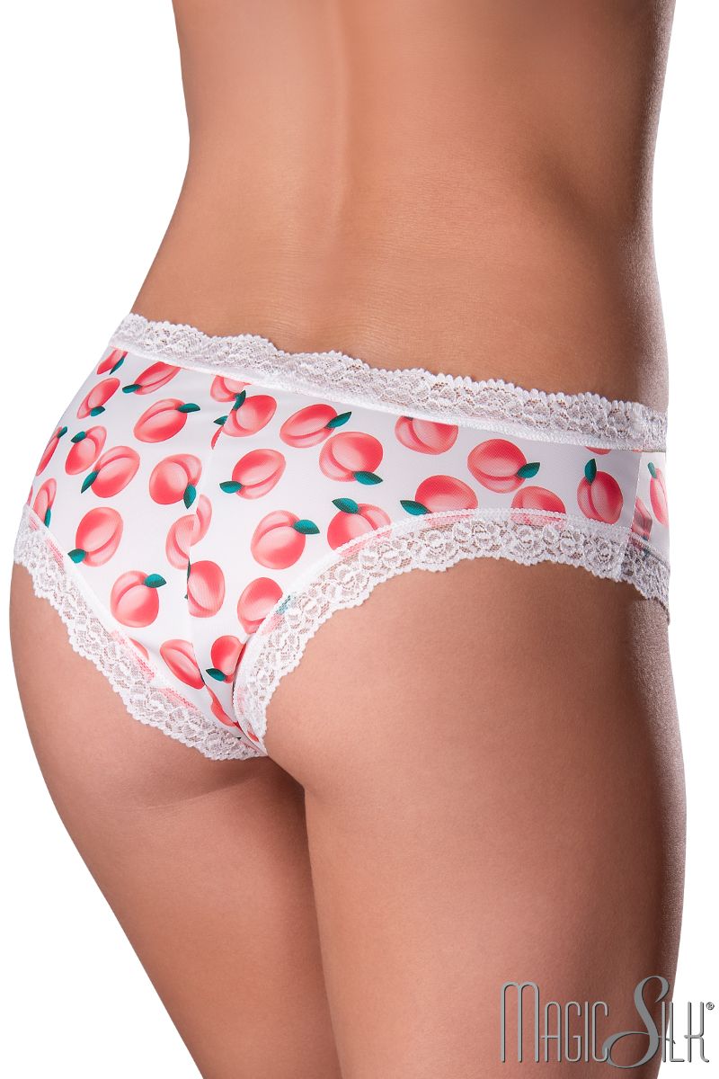 Picture of Lingerie, Panty, Fruit Boyshort W/ Lube, Peach, L/XL, -MSPL01