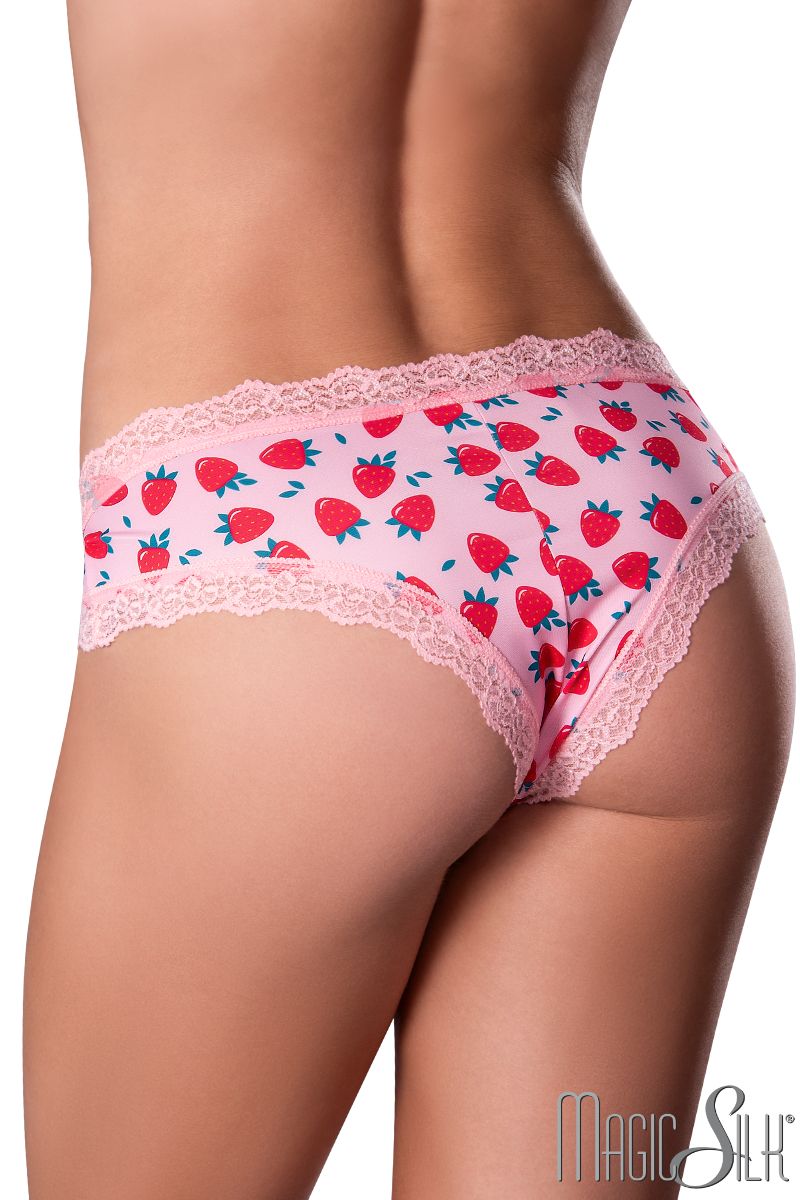 Picture of Lingerie, Panty, Fruit Boyshort W/ Lube, Strawberry, L/XL, -MSPL01